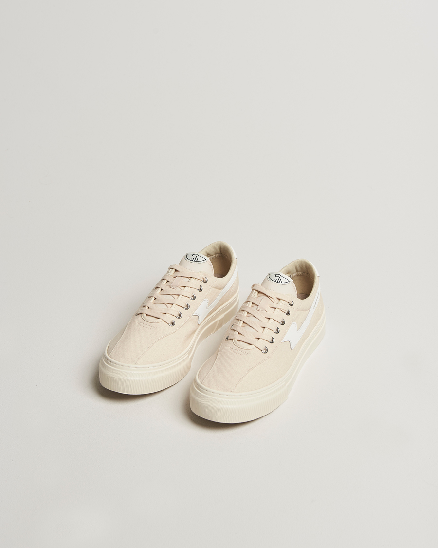 Herren | Sneaker | Stepney Workers Club | Dellow S-Strike Cupsole Canvas Sneaker Ecru/White