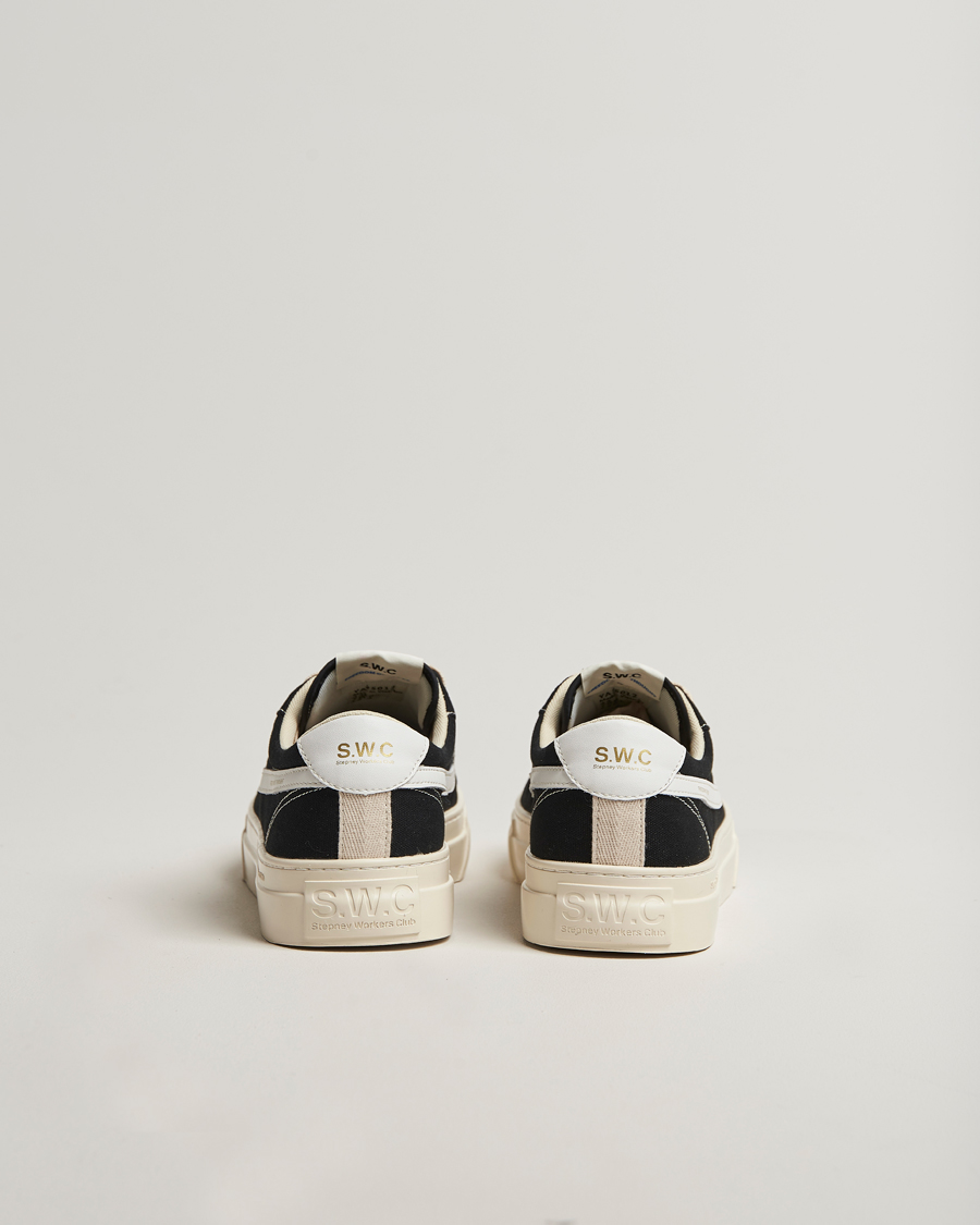 Herren | Sneaker | Stepney Workers Club | Dellow S-Strike Cupsole Canvas Sneaker Black/White