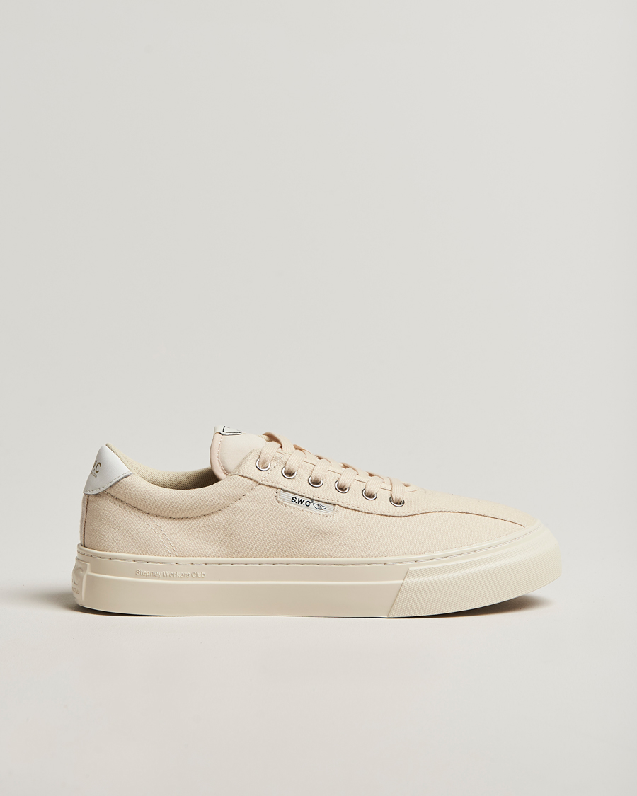Herren | Sneaker | Stepney Workers Club | Dellow 02 Cupsole Canvas Sneaker Ecru Raw