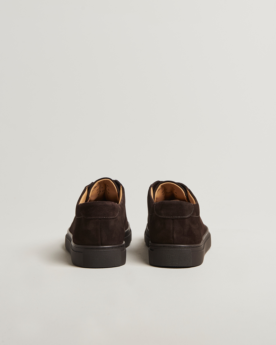 Herren | Sneaker | Myrqvist | Oaxen Monochrome II Sneaker Dark Brown Suede