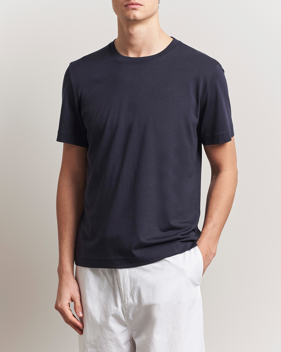 Herren | T-Shirts | CDLP | Midweight T-Shirt Dark Navy