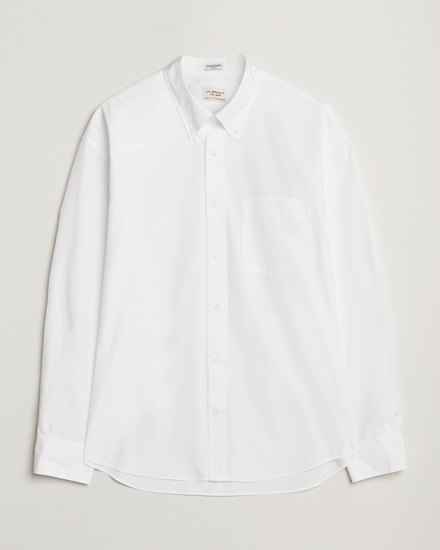 Herren | Hemden | GANT 240 Mulberry Street | Oversized Poplin Shirt White