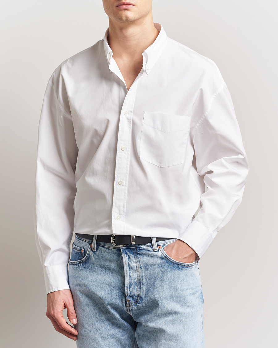 Herren | Hemden | GANT 240 Mulberry Street | Oversized Poplin Shirt White