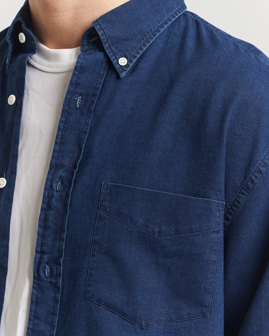 Herren | Hemden | GANT 240 Mulberry Street | Relaxed Fit Oxford Shirt Dark Indigo