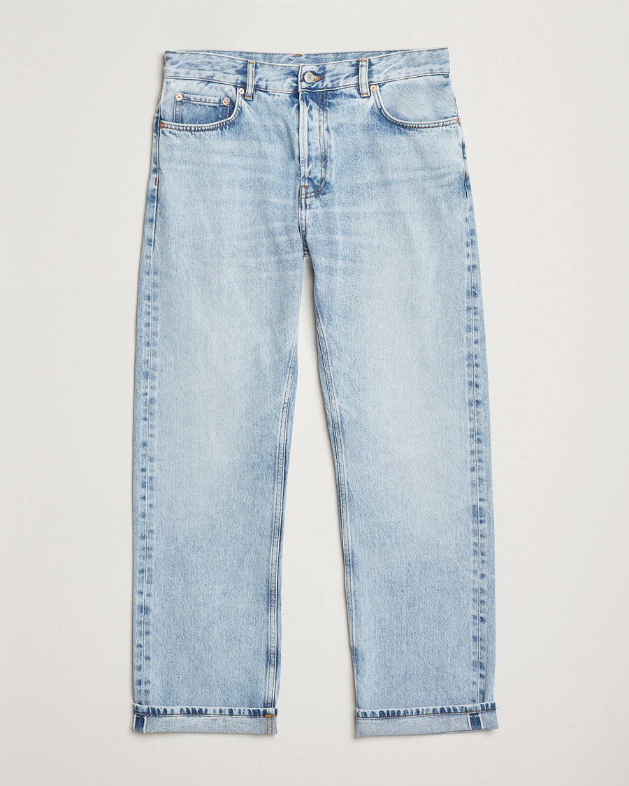 Herren | Jeans | GANT 240 Mulberry Street | Straight Fit Selvedge Jeans Light Blue Vintage