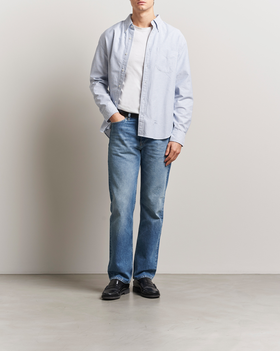 Herren | Hemden | GANT 240 Mulberry Street | Relaxed Fit US Oxford Banker Shirt Blue/White