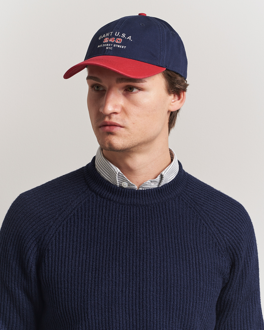 Herren | GANT 240 Mulberry Street USA 240 Cap Classic Blue | GANT 240 Mulberry Street | USA 240 Cap Classic Blue