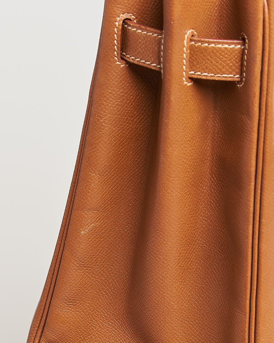 Herren | Hermès Pre-Owned Kelly 35 Courchevel Handbag Gold | Hermès Pre-Owned | Kelly 35 Courchevel Handbag Gold