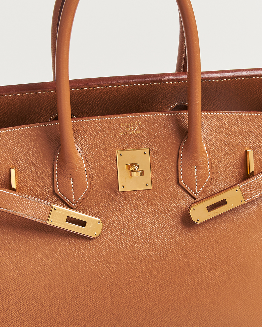 Herren | Hermès Pre-Owned Birkin 35 Handbag Courchevel Gold | Hermès Pre-Owned | Birkin 35 Handbag Courchevel Gold