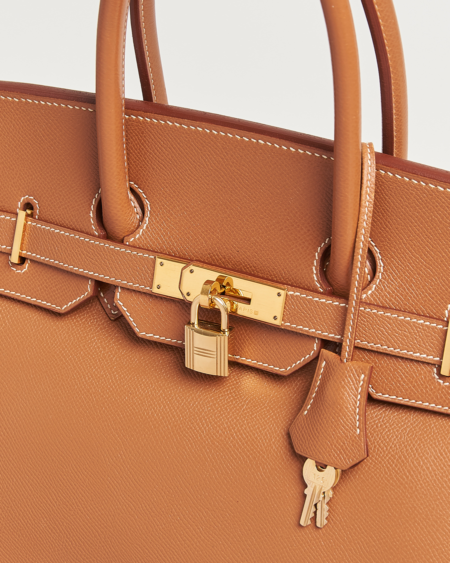 Herren | Hermès Pre-Owned Birkin 35 Handbag Courchevel Gold | Hermès Pre-Owned | Birkin 35 Handbag Courchevel Gold