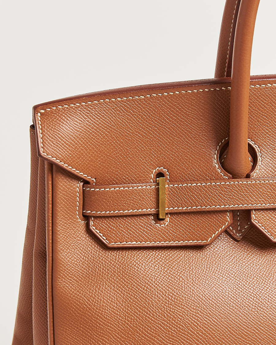 Herren | Hermès Pre-Owned Birkin 35 Handbag Courchevel Gold | Hermès Pre-Owned | Birkin 35 Handbag Courchevel Gold