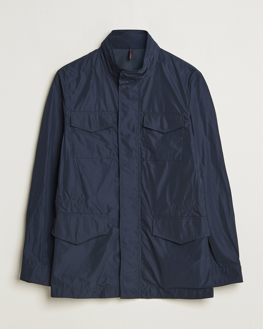 Herren | Jacken | Incotex | Technical Nylon Field Jacket Navy