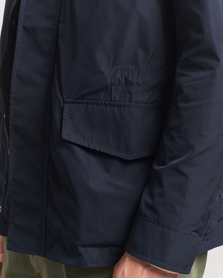 Herren | Jacken | Incotex | Technical Nylon Field Jacket Navy