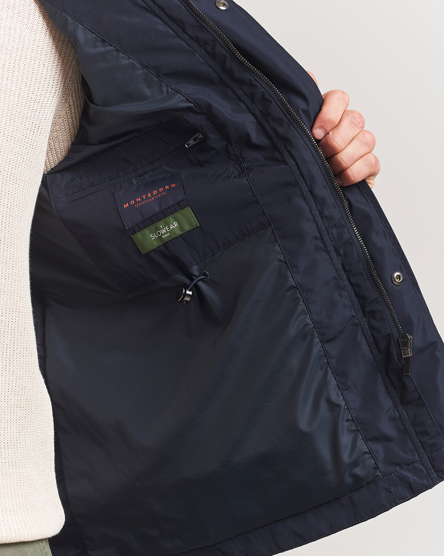 Herren | Jacken | Incotex | Technical Nylon Field Jacket Navy