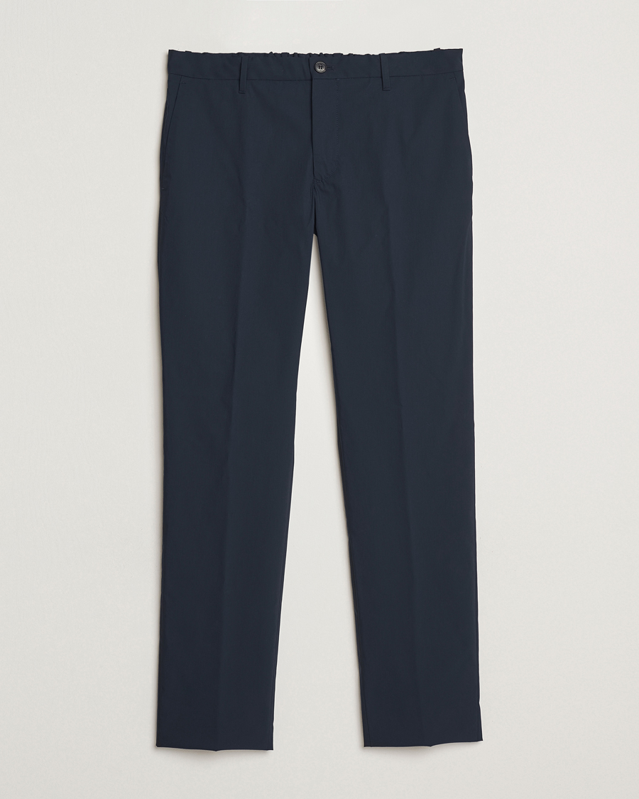 Herren | Hosen | Incotex | Cotton Poplin Drawstring Pants Navy