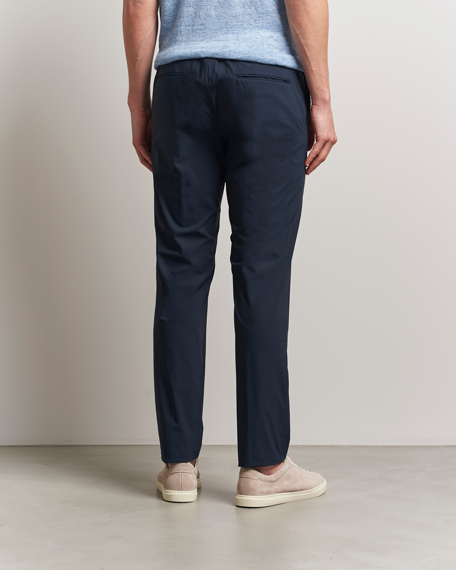 Herren | Hosen | Incotex | Cotton Poplin Drawstring Pants Navy