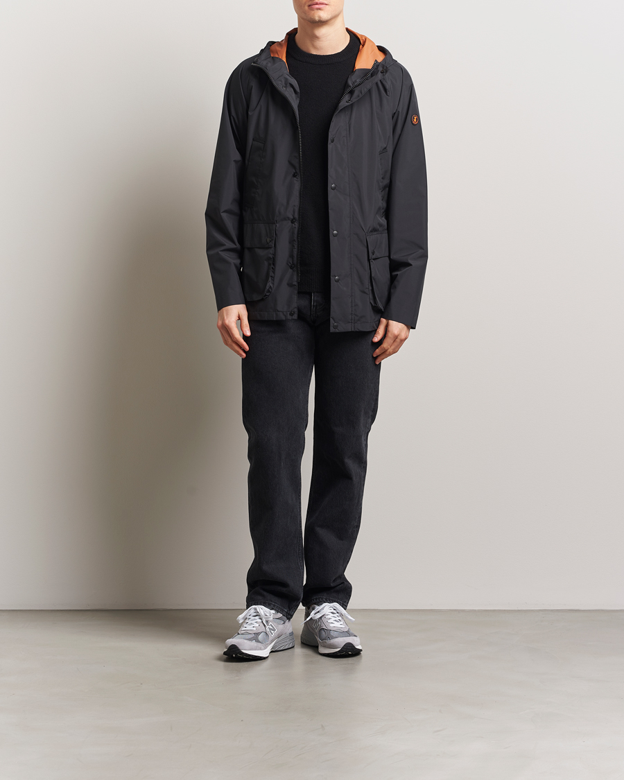 Herren | Jacken | Save The Duck | Ghibli Wind/Water Resistant Hooded Jacket Black