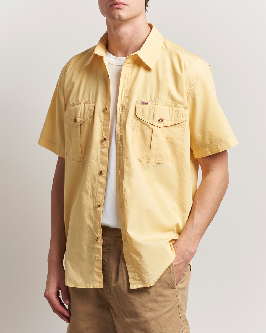 Herren | Hemden | Filson | Washed Short Sleeve Shirt Straw