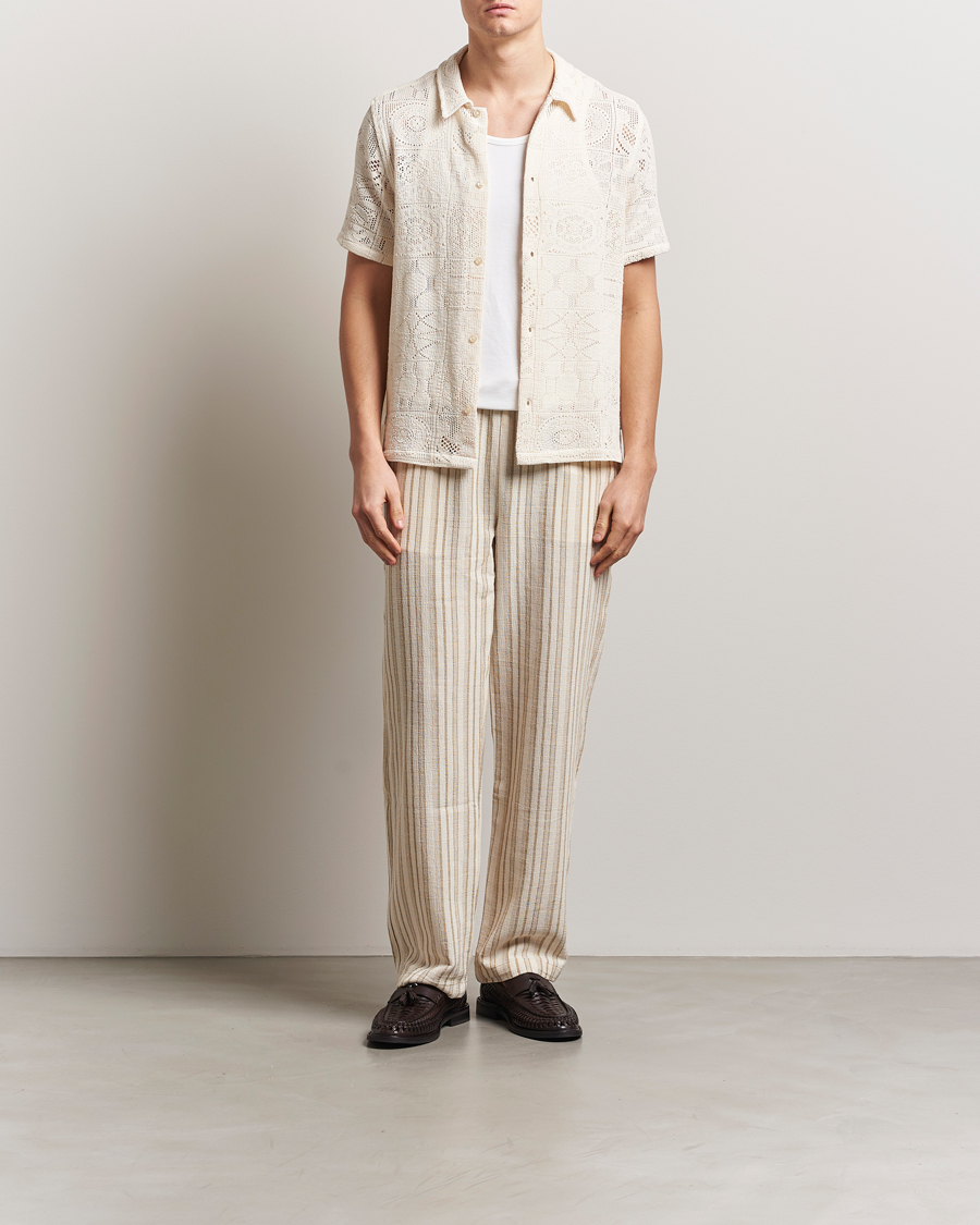 Herren | Hemden | LES DEUX | Hector Lace Short Sleeve Shirt White
