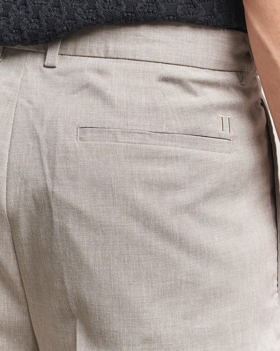 Herren | Hosen | LES DEUX | Reece Pleated Slub Suit Pants Light Sand