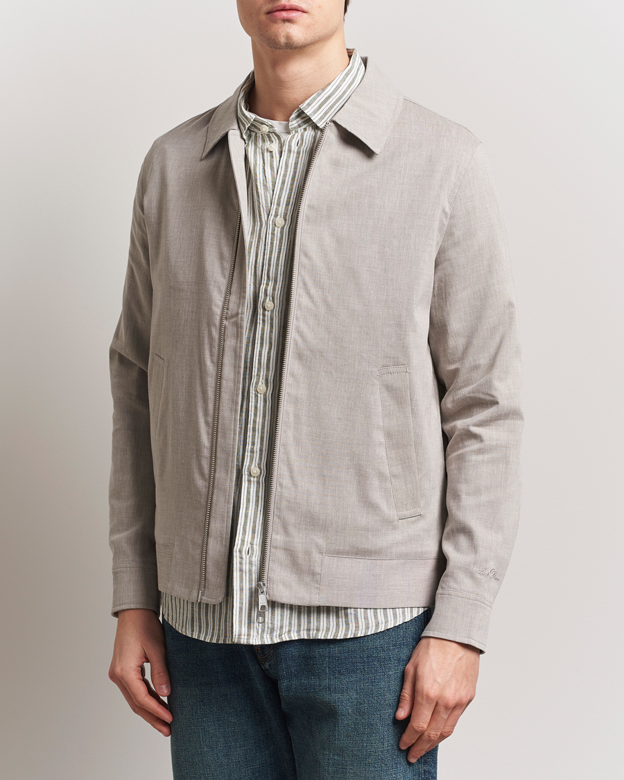 Herren | Jacken | LES DEUX | Como Slub Coach Bomber Jacket Light Sand