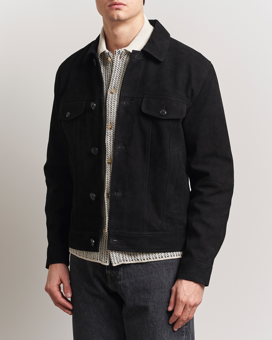 Herren | Jacken | LES DEUX | Micah Suede Jacket Black