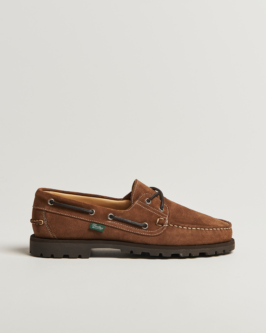 Herren | Segelschuhe | Paraboot | Malo Moccasin Cognac Suede