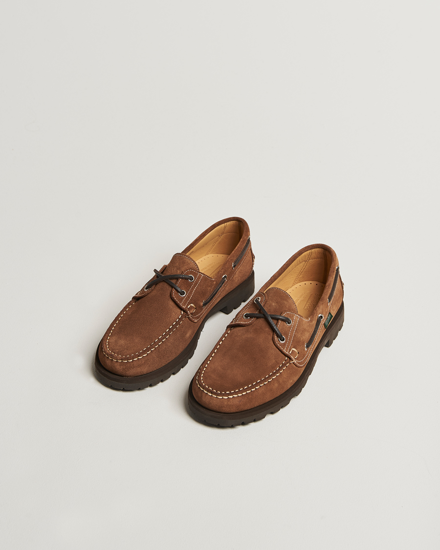 Herren | Segelschuhe | Paraboot | Malo Moccasin Cognac Suede