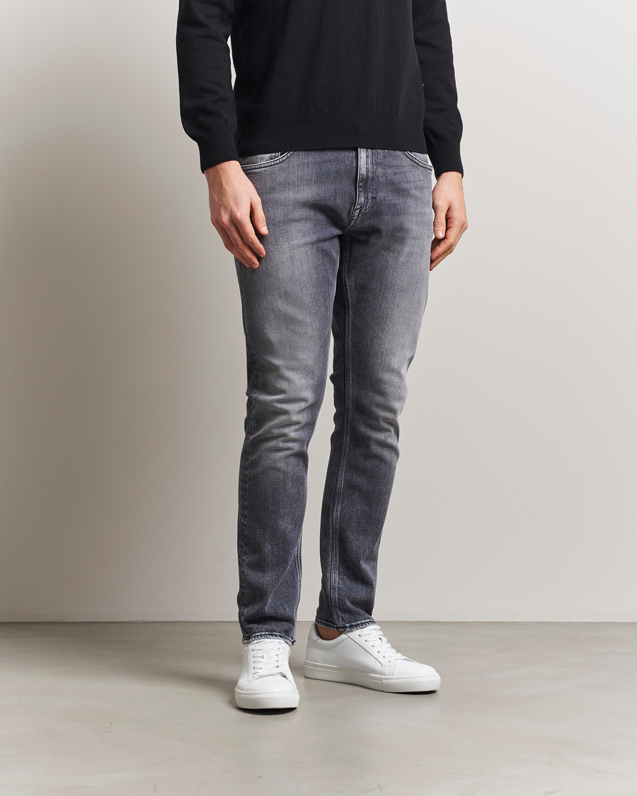 Herren | Jeans | Tiger of Sweden | Pistolero Stretch Cotton Jeans Washed Black