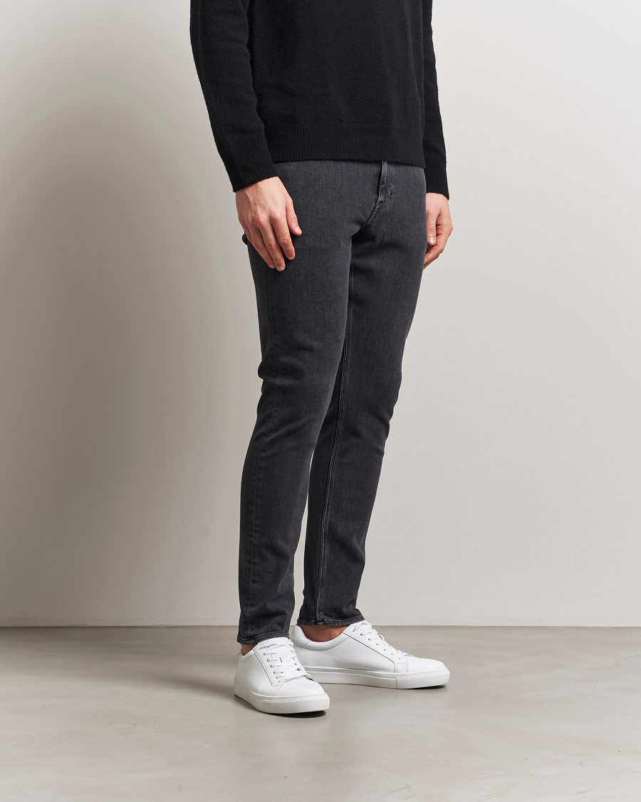 Herren | Jeans | Tiger of Sweden | Evolve Stretch Cotton Jeans Washed Black