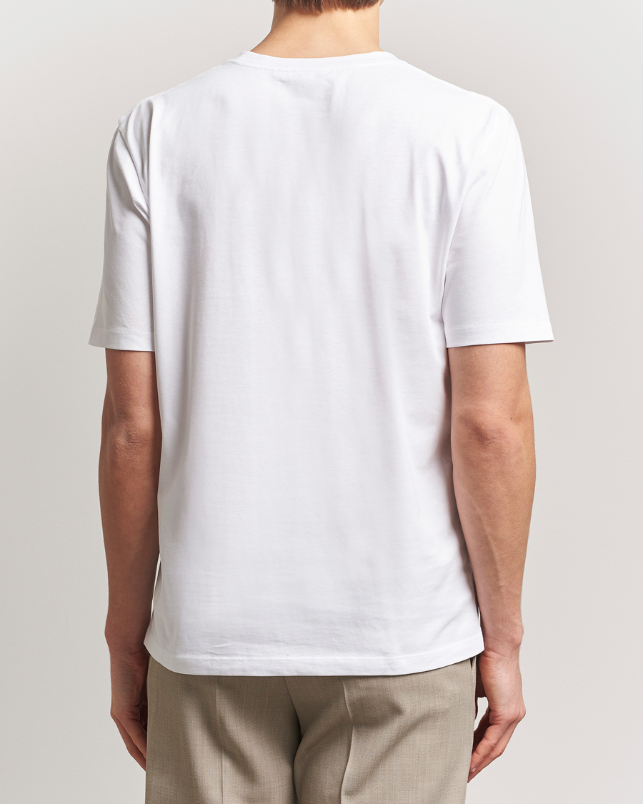 Herren | T-Shirts | Tiger of Sweden | Pro Cotton Logo T-Shirt Pure White