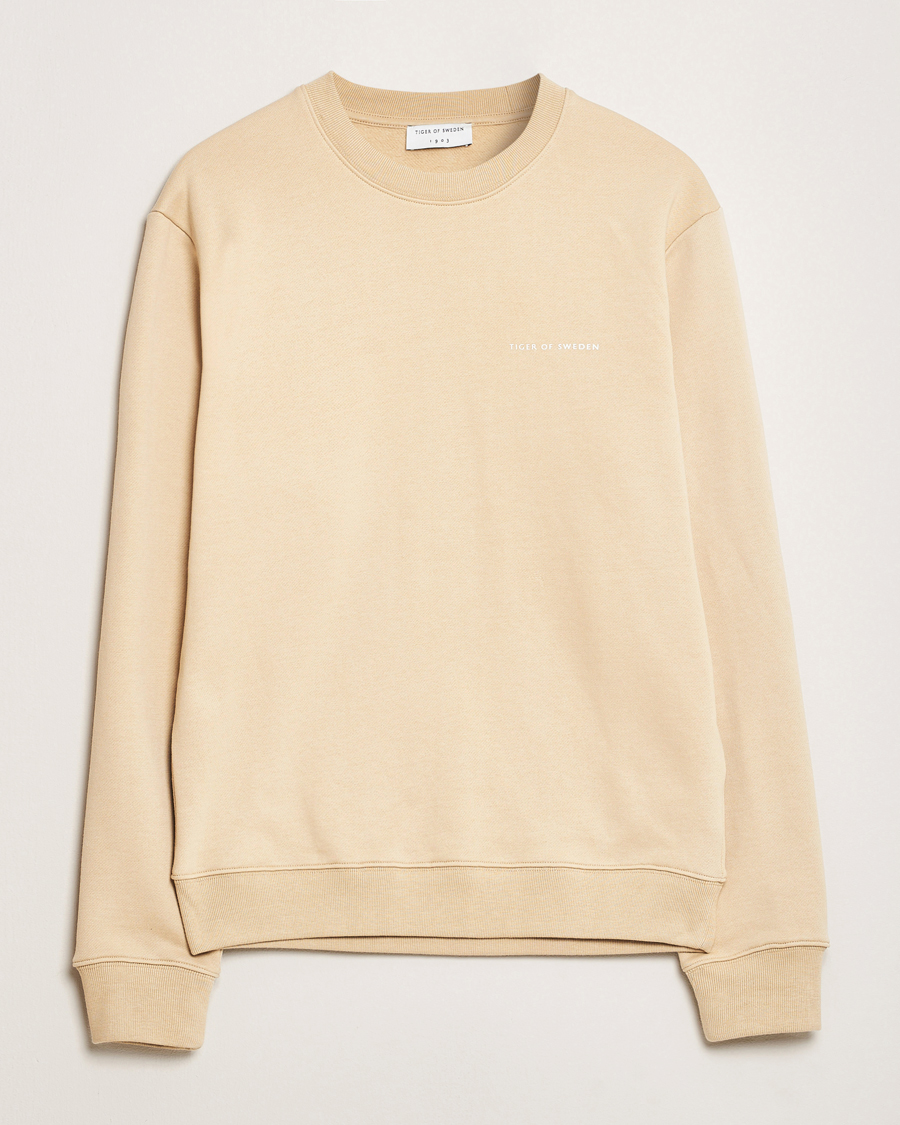 Herren | Pullover | Tiger of Sweden | Emerson Crew Neck Sweatshirt Practical Beige