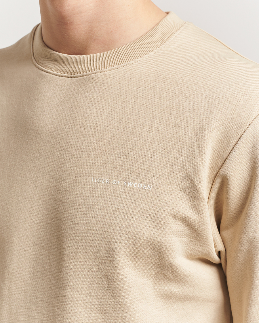 Herren | Pullover | Tiger of Sweden | Emerson Crew Neck Sweatshirt Practical Beige