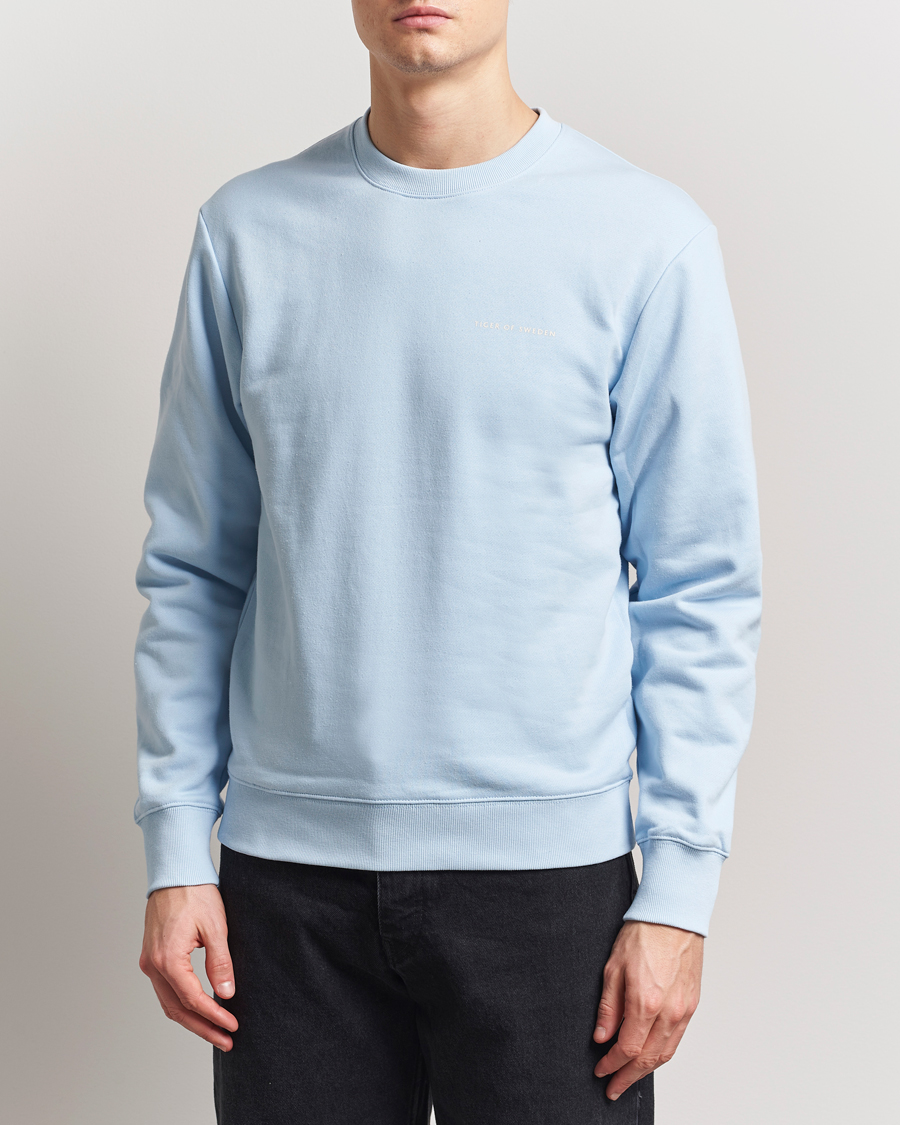 Herren | Pullover | Tiger of Sweden | Emerson Crew Neck Sweatshirt Light Blue