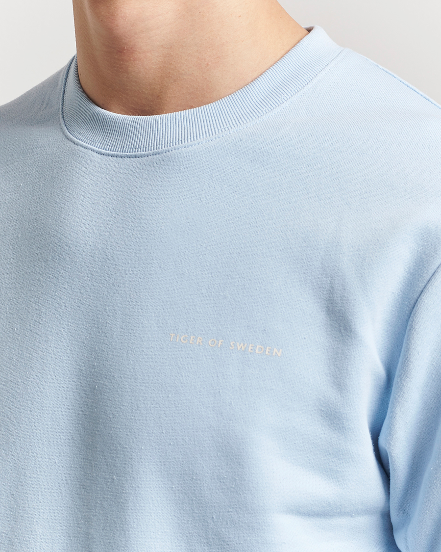 Herren | Pullover | Tiger of Sweden | Emerson Crew Neck Sweatshirt Light Blue