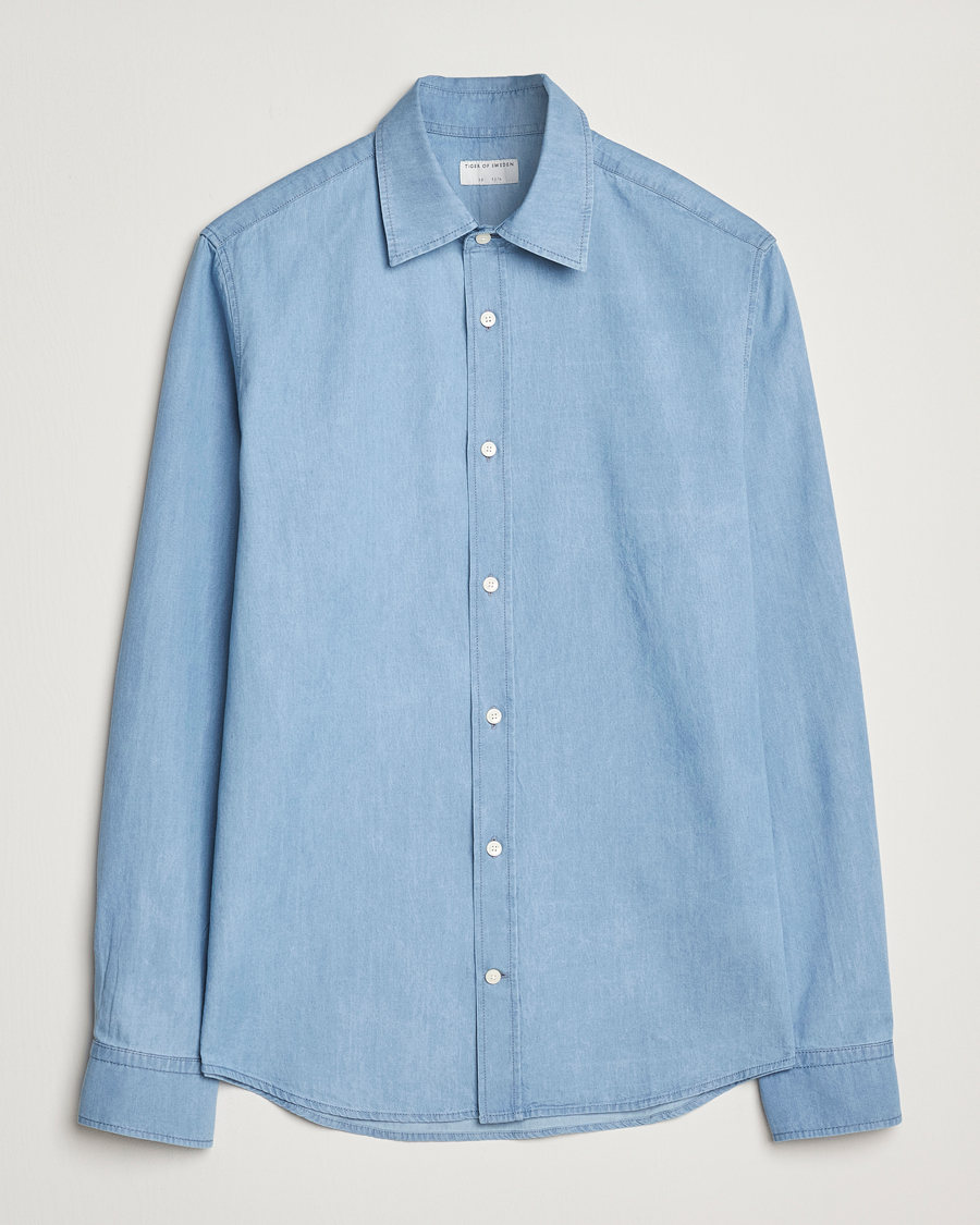 Herren | Hemden | Tiger of Sweden | Lowan Denim Shirt Blue