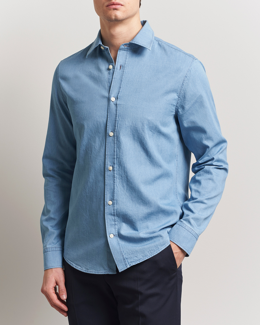 Herren | Hemden | Tiger of Sweden | Lowan Denim Shirt Blue