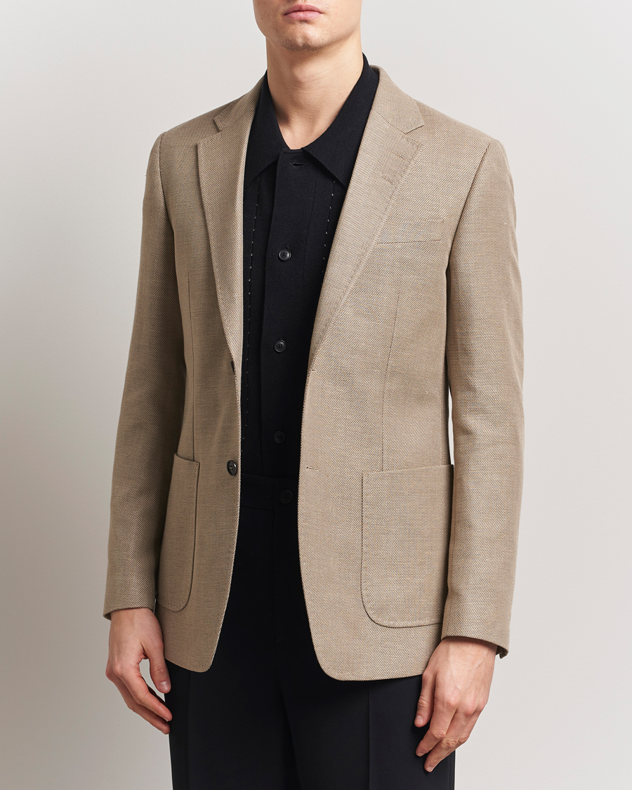 Herren | Sakkos | Tiger of Sweden | Justin Linen/Cotton Structured Blazer Practical Beige
