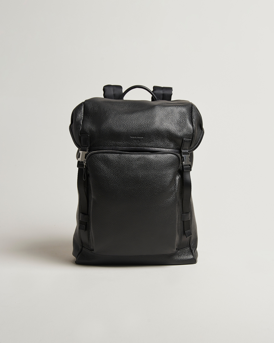 Herren | Taschen | Tiger of Sweden | Baha Leather Backpack Black
