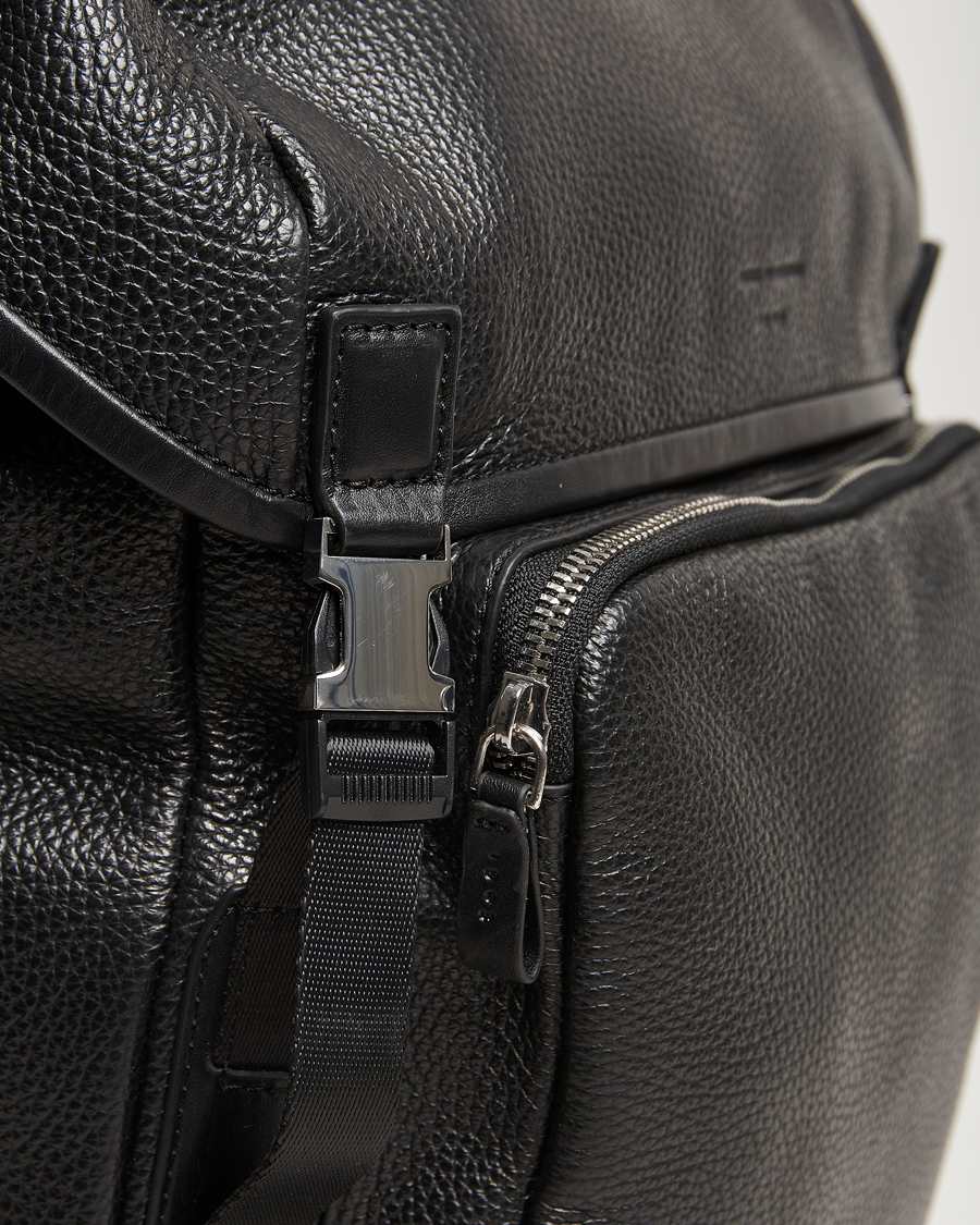 Herren | Taschen | Tiger of Sweden | Baha Leather Backpack Black
