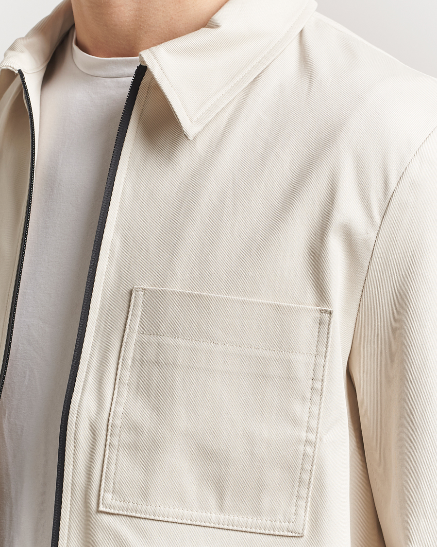 Herren | Hemden | J.Lindeberg | Julius Cotton Twill Overshirt Moonbeam