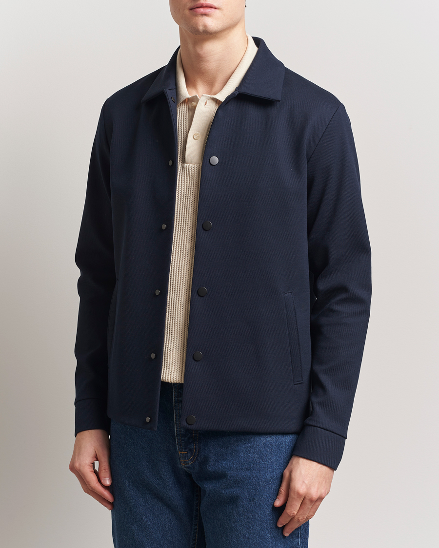 Herren | Jacken | Harris Wharf London | Loro Piana Cavalry Twill Coach Jacket Navy Blue