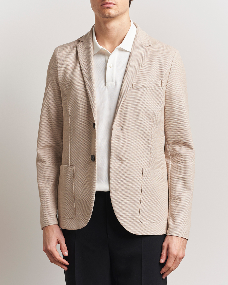 Herren | Sakkos | Harris Wharf London | Loro Piana Honey Comb Blazer Cream