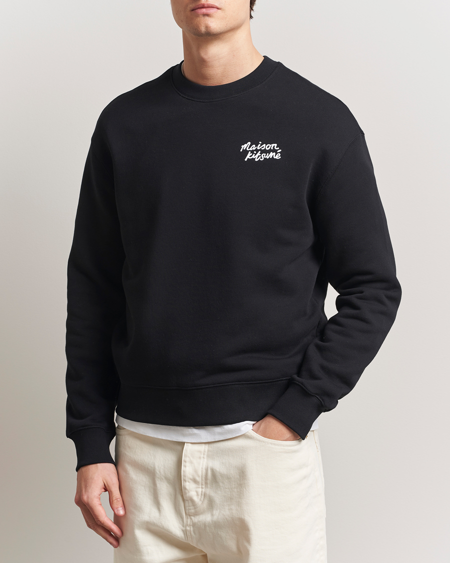 Herren | Pullover | Maison Kitsuné | Handwriting Sweatshirt Black