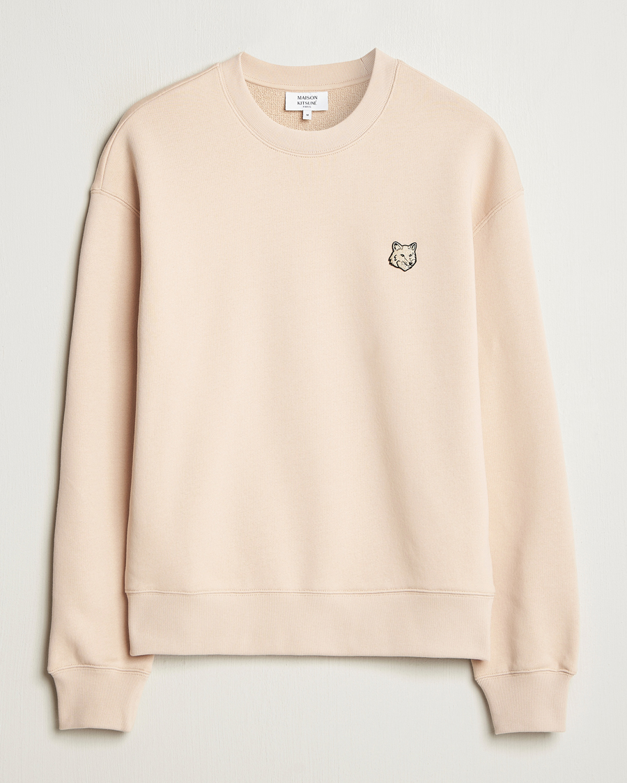 Herren | Pullover | Maison Kitsuné | Tonal Fox Head Sweatshirt Smoke Beige