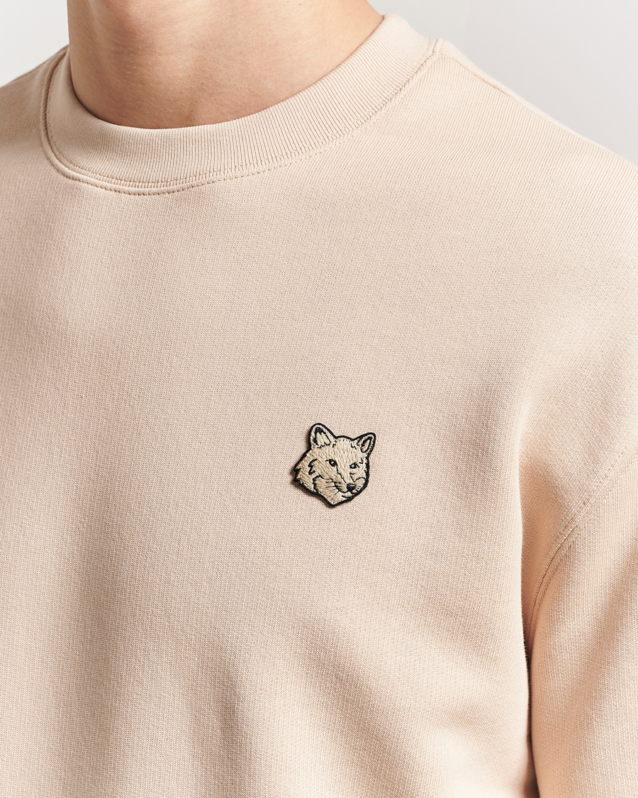 Herren | Pullover | Maison Kitsuné | Tonal Fox Head Sweatshirt Smoke Beige
