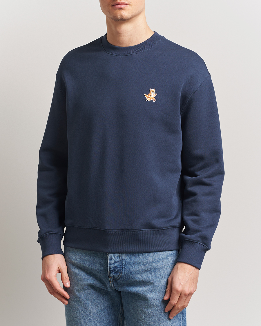 Herren | Pullover | Maison Kitsuné | Speedy Fox Sweatshirt Ink Blue
