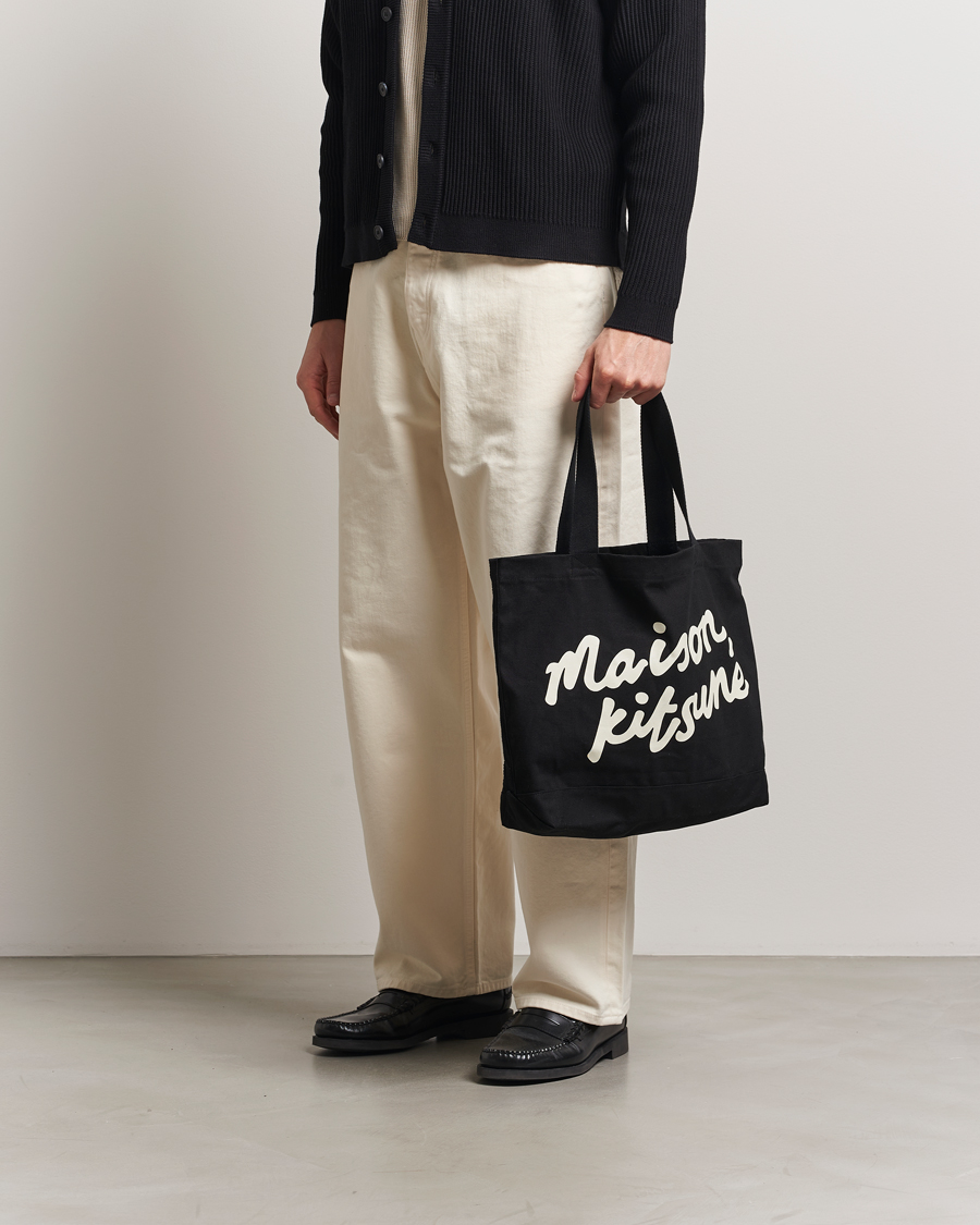 Herren | Taschen | Maison Kitsuné | Handwriting Tote Bag Black