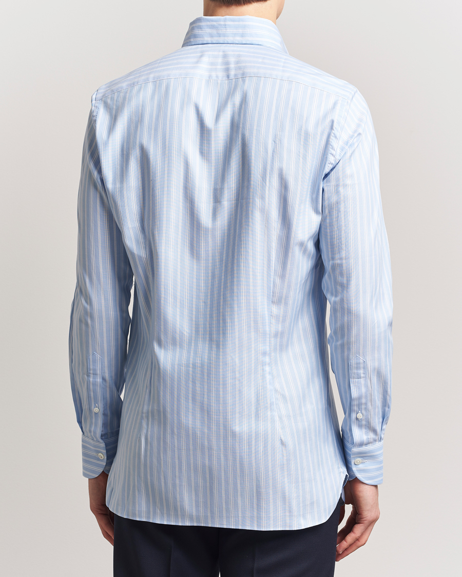 Herren | Hemden | 100Hands | Striped Button Down Oxford Shirt Blue