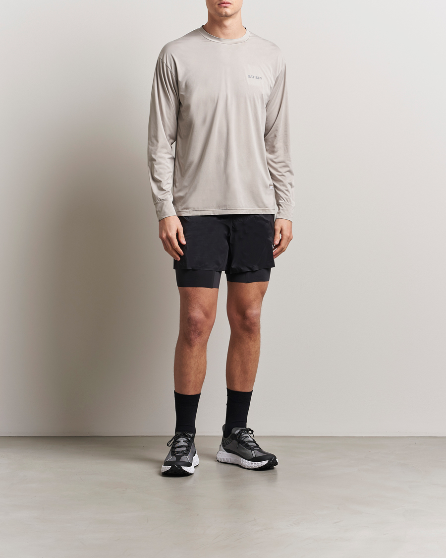 Herren | T-Shirts | Satisfy | AuraLite Long Sleeve T-Shirt Mineral Dune
